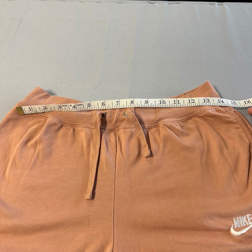 Nike Sportswear Gym Vintage Shorts Womens Small Dusty Rose CJ1826-827 Retro Logo - Picture 2 of 7